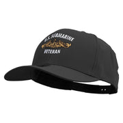 Golden US Submarine Veteran Embroidered Solid Cotton Twill Prostyle Cap - Black OSFM