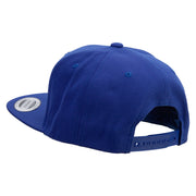 Italy Skull Embroidered Wool Blend Prostyle Snapback - Royal OSFM