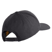 US Space Force Grey Letter Embroidered Retro Cotton Blend Snapback Cap - Charcoal OSFM