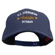 Golden US Submarine Veteran Embroidered Solid Cotton Twill Prostyle Cap - Navy OSFM