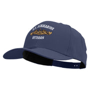 Golden US Submarine Veteran Embroidered Solid Cotton Twill Prostyle Cap - Navy OSFM