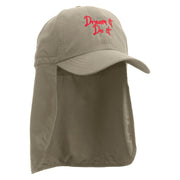 Dream It Do it Embroidered Flap Hats - Khaki OSFM