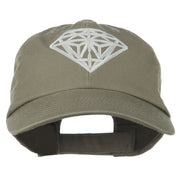 Diamond Jewelry Logo Embroidered Low Profile Washed Cap