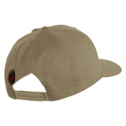 Golden US Submarine Veteran Embroidered Solid Cotton Twill Pro Style Cap - Khaki OSFM