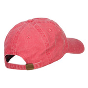 Dalmatian Embroidered Washed Buckled Cap