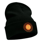 Rayo De Sol Embroidered Long Knitted Beanie