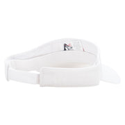 Pool Player Embroidered Brushed Sports Visor - White OSFM