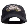 US Army Tank Embroidered Low Profile Dyed Cotton Twill Cap - Black OSFM