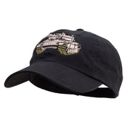 US Army Tank Embroidered Low Profile Dyed Cotton Twill Cap - Black OSFM