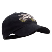 US Army Tank Embroidered Low Profile Dyed Cotton Twill Cap - Black OSFM