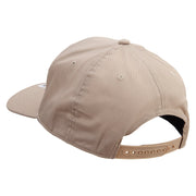 Police Retired Embroidered Solid Cotton Twill Prostyle Cap - Khaki OSFM