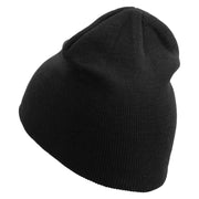 Speed Embroidered 8 inch Acrylic Short beanie - Black OSFM