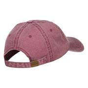 Dalmatian Embroidered Washed Buckled Cap