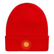 Rayo De Sol Embroidered Long Knitted Beanie