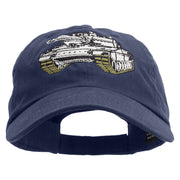 US Army Tank Embroidered Low Profile Dyed Cotton Twill Cap - Navy OSFM