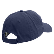 US Army Tank Embroidered Low Profile Dyed Cotton Twill Cap - Navy OSFM