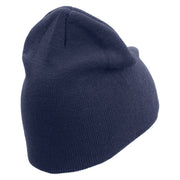 Speed Embroidered 8 inch Acrylic Short beanie - Navy OSFM