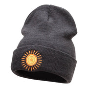 Rayo De Sol Embroidered Long Knitted Beanie