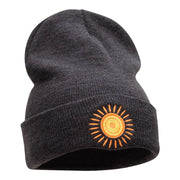 Rayo De Sol Embroidered Long Knitted Beanie