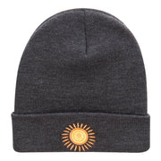 Rayo De Sol Embroidered Long Knitted Beanie