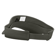 Pool Player Embroidered Brushed Sports Visor - Charcoal OSFM