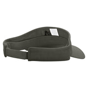 Pool Player Embroidered Brushed Sports Visor - Charcoal OSFM