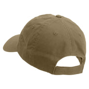 US Army Tank Embroidered Low Profile Dyed Cotton Twill Cap - Khaki OSFM