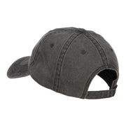 Dalmatian Embroidered Washed Buckled Cap