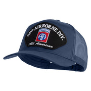 82nd Airborne Division All Americans Patched Solid Cotton Twill Mesh Prostyle Cap - Navy OSFM
