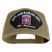 82nd Airborne Division All Americans Patched Solid Cotton Twill Mesh Prostyle Cap - Khaki OSFM