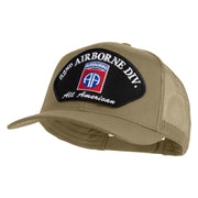 82nd Airborne Division All Americans Patched Solid Cotton Twill Mesh Prostyle Cap - Khaki OSFM