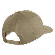 Retired US Navy Patched Solid Cotton Twill Cap - Khaki OSFM