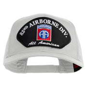82nd Airborne Division All Americans Patched Solid Cotton Twill Mesh Prostyle Cap - White OSFM