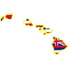 Hawaii Flag Map