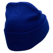 Floating Gift Embroidered 12 Inch Long Knitted Beanie - Royal OSFM