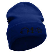 Livestream Tools Embroidered 12 Inch Long Knitted Beanie - Royal OSFM