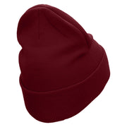 Livestream Tools Embroidered 12 Inch Long Knitted Beanie - Maroon OSFM