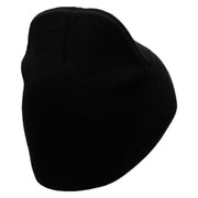 Malaysia Embroidered 8 Inch Short Beanie - Black OSFM