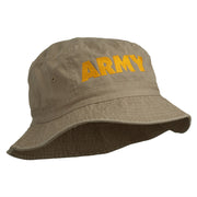 US Army Embroidered Pigment Dyed Bucket Hat