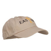 Easter Cross Embroidered Low Cap