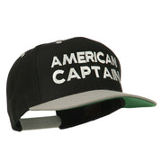 American Captain Embroidered Snapback Cap