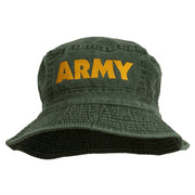 US Army Embroidered Pigment Dyed Bucket Hat