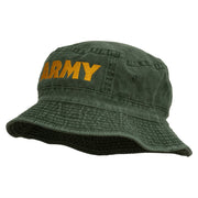 US Army Embroidered Pigment Dyed Bucket Hat