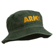 US Army Embroidered Pigment Dyed Bucket Hat