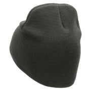 Malaysia Embroidered 8 Inch Short Beanie - Dk-Grey OSFM