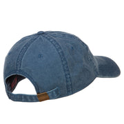 Guinea Map Flag Embroidered Washed Cap