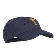 Easter Cross Embroidered Low Cap