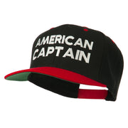 American Captain Embroidered Snapback Cap