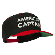 American Captain Embroidered Snapback Cap