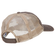 Beach Please Embroidered Washed Twill Trucker Cap